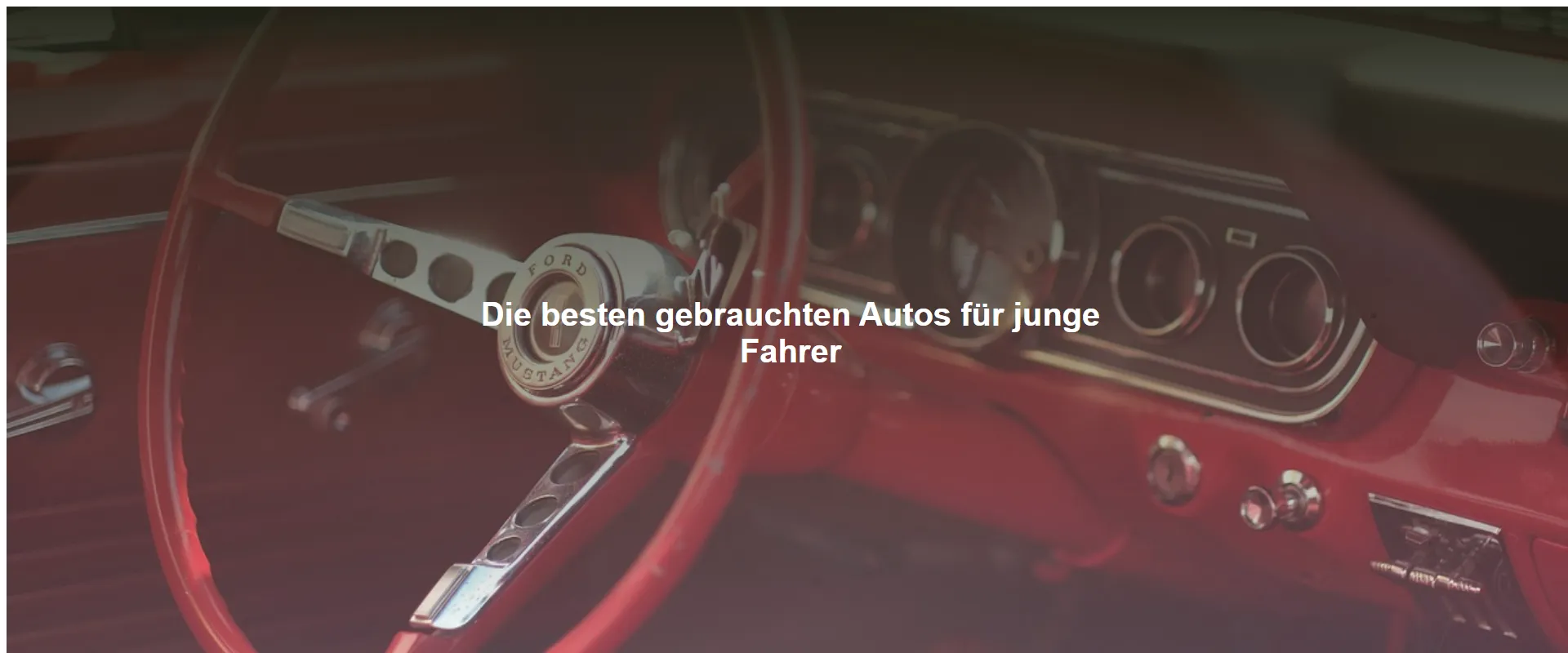 Die besten gebrauchten Autos für junge Fahrer